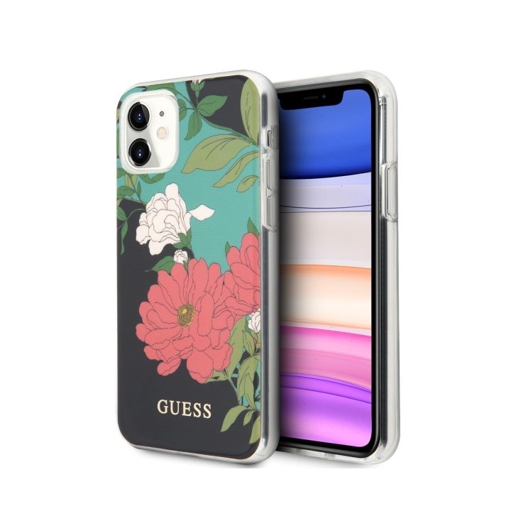 Guess GUHCN61IMLFL01 iPhone 11 6,1" / Xrczarny/black N°1 Flower Collection na NearMe.pl