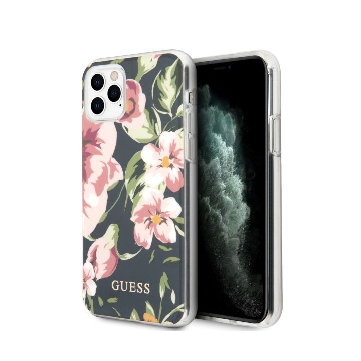 Guess GUHCN58IMLFL03 iPhone 11 Progranatowy/navy N°3 Flower Collection na NearMe.pl
