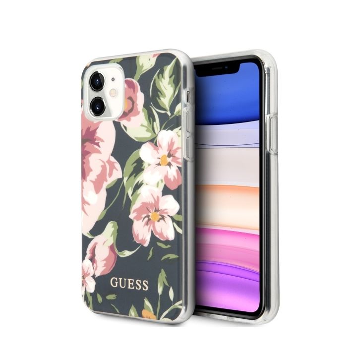 Guess GUHCN61IMLFL03 iPhone 11 6,1" / Xrgranatowy/navy N°3 Flower Collection na NearMe.pl