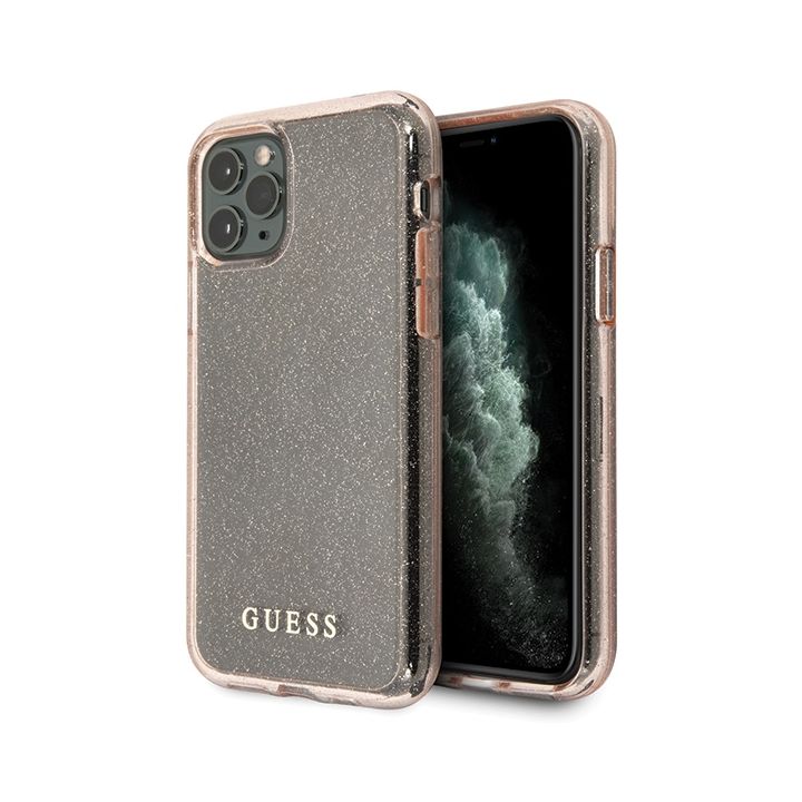Guess GUHCN65PCGLPI iPhone 11 Pro Maxróżowy/pink hard case Glitter na NearMe.pl
