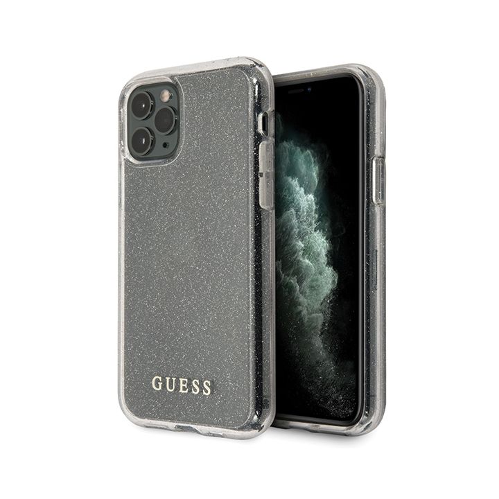 Guess GUHCN58PCGLSI iPhone 11 Prosrebrny/silver hard case Glitter na NearMe.pl
