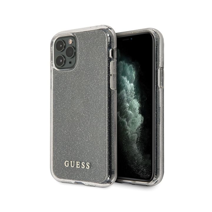 Guess GUHCN65PCGLSI iPhone 11 Pro Maxsrebrny/silver hard case Glitter na NearMe.pl