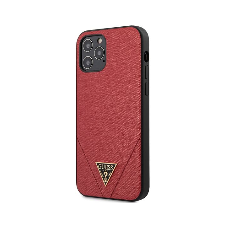 Guess GUHCP12MVSATMLRE iPhone12/12 Pro 6,1" czerwony/red hardcase Saffiano na NearMe.pl