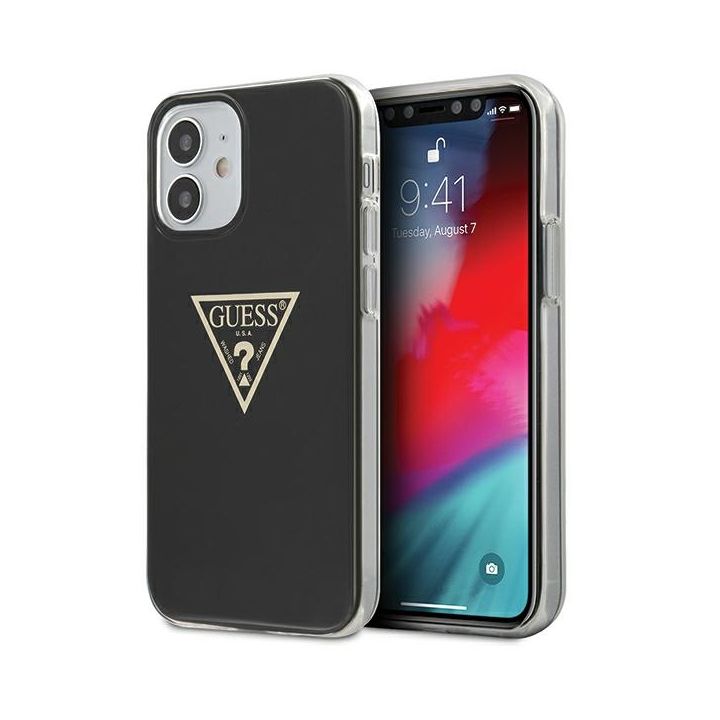 Guess GUHCP12SPCUMPTBK iPhone12 mini 5,4" czarny/black hardcase Metallic Collection na NearMe.pl