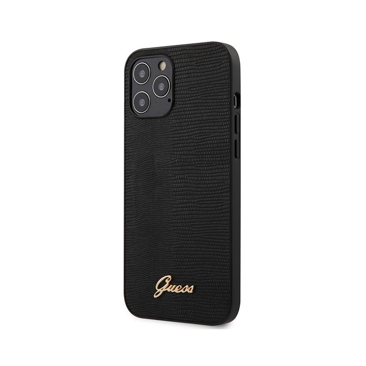 Guess GUHCP12LPCUMLLIBK iPhone12 Pro Max 6,7"  czarny/black hardcase Lizard Collection na NearMe.pl
