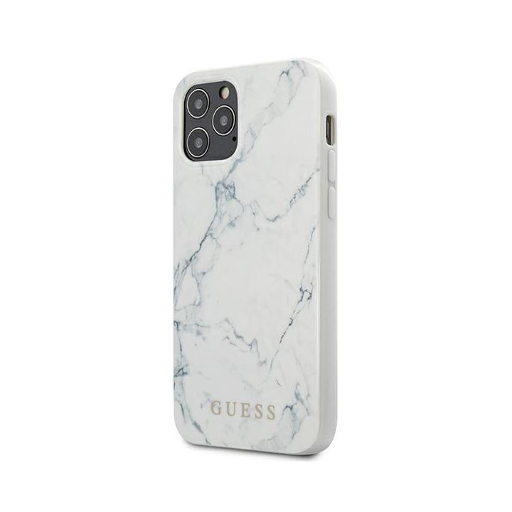 Guess GUHCP12MPCUMAWH iPhone12/12 Pro 6,1" biały/white hardcase Marble na NearMe.pl