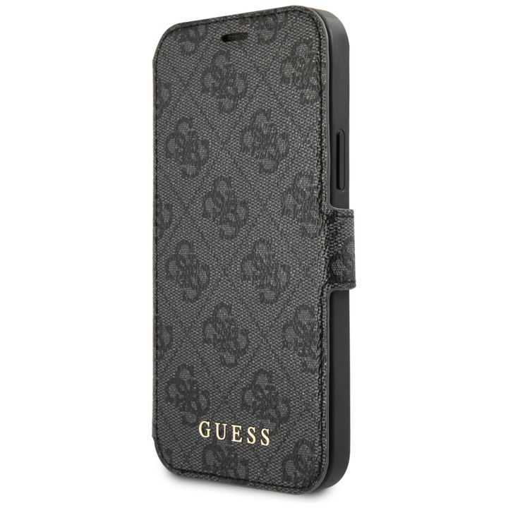 Guess GUFLBKSP12M4GG iPhone 12/12 Pro 6,1" szary/grey book 4G Charms Collection na NearMe.pl