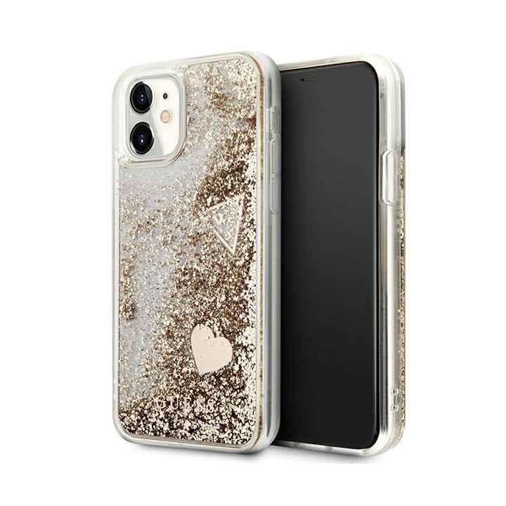 Guess GUOHCN61GLHFLGO iPhone 11 / Xr6,1" gold/złoty hardcase Glitter Charms na NearMe.pl