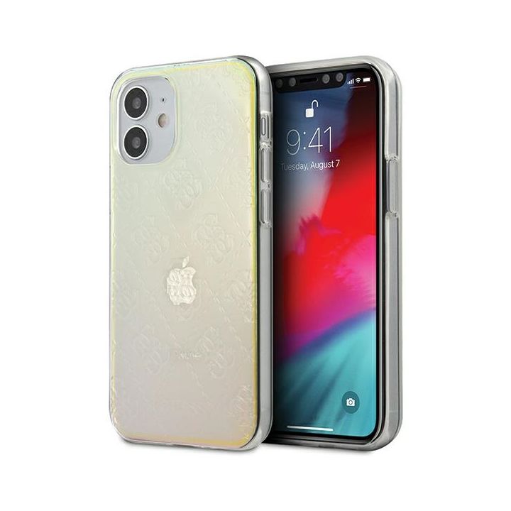 Guess GUHCP12S3D4GIRBL iPhone 12 mini 5,4" opalowy/iridescent hardcase 4G 3D Pattern Collection na NearMe.pl