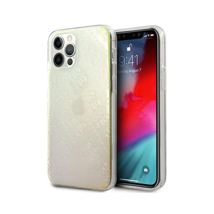 Guess GUHCP12M3D4GIRBL iPhone 12/12 Pro6,1" opalowy/iridescent hardcase 4G 3D Pattern Collection na NearMe.pl