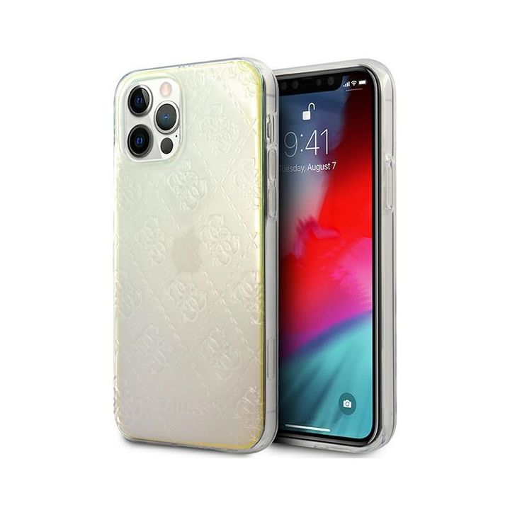 Guess GUHCP12L3D4GIRBL iPhone 12 Pro Max6,7" opalowy/iridescent hardcase 4G 3D Pattern Collection na NearMe.pl