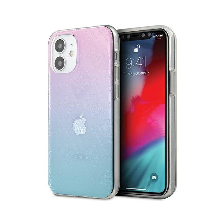 Guess GUHCP12S3D4GGBP iPhone 12 mini5,4" niebiesko-różowy/blue&pink hardcase 4G 3D Pattern Collection na NearMe.pl
