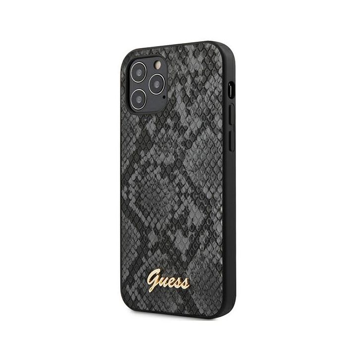 Guess GUHCP12LPUSNSMLBK iPhone 12 ProMax 6,7" czarny/black hardcase Script Python Collection na NearMe.pl