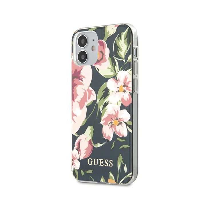 Guess GUHCP12SIMLFL03 iPhone 12 mini5,4" granatowy/navy N°3 Flower Collection na NearMe.pl