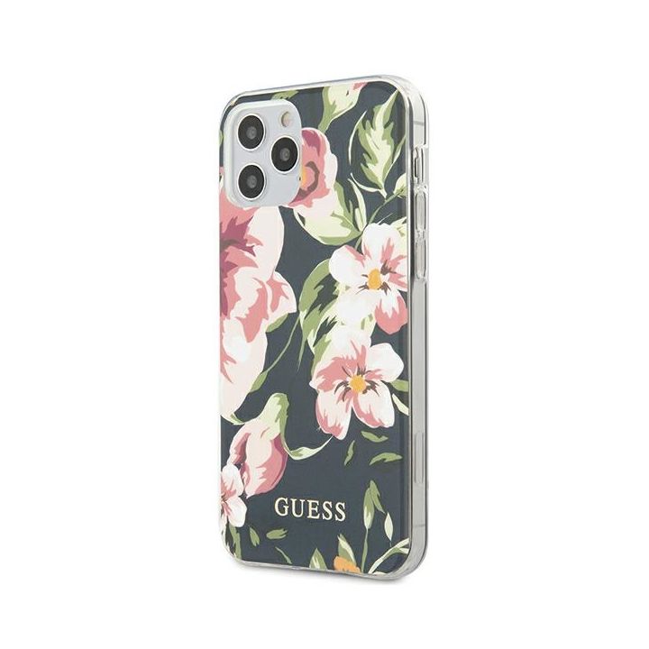 Guess GUHCP12MIMLFL03 iPhone 12/12 Pro6,1" granatowy/navy N°3 Flower Collection na NearMe.pl
