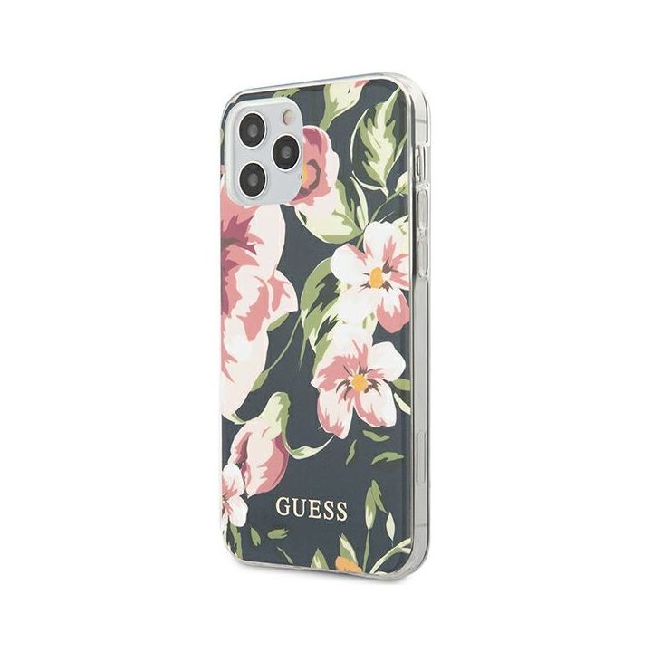 Guess GUHCP12LIMLFL03 iPhone 12 Pro Max6,7" granatowy/navy N°3 Flower Collection na NearMe.pl