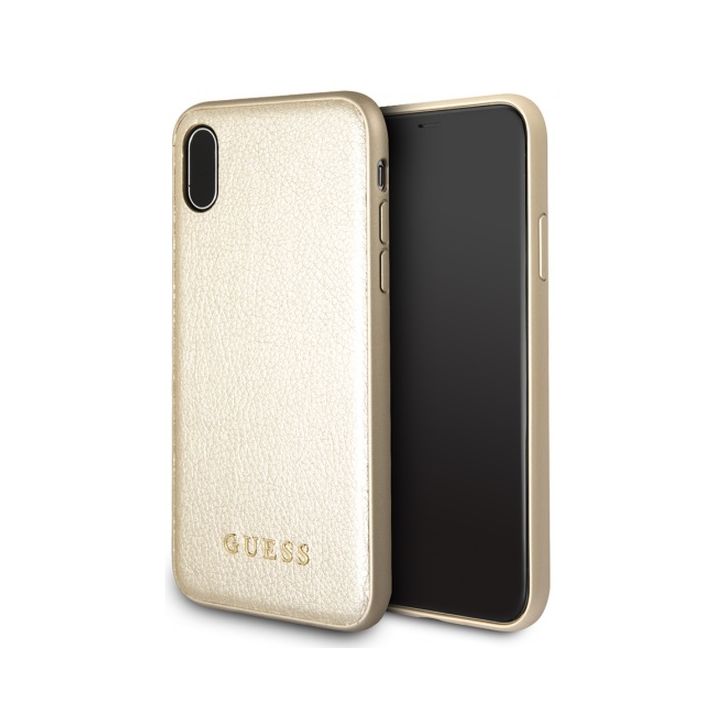 Guess GUHCPXIGLGO iPhone X/ Xs gold/złoty hard case Iridescent na NearMe.pl