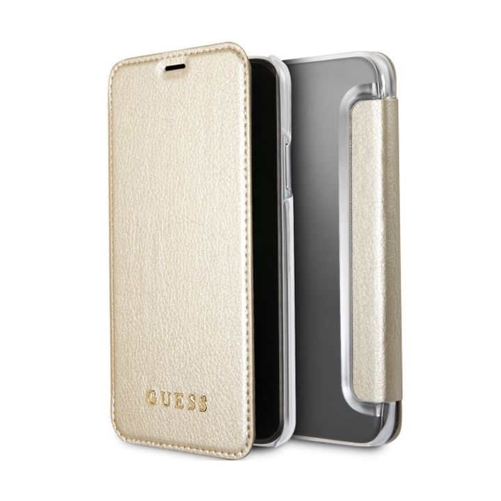 Guess GUFLBKPXIGLTGO iPhone X/Xs gold/złoty book Iridescent na NearMe.pl