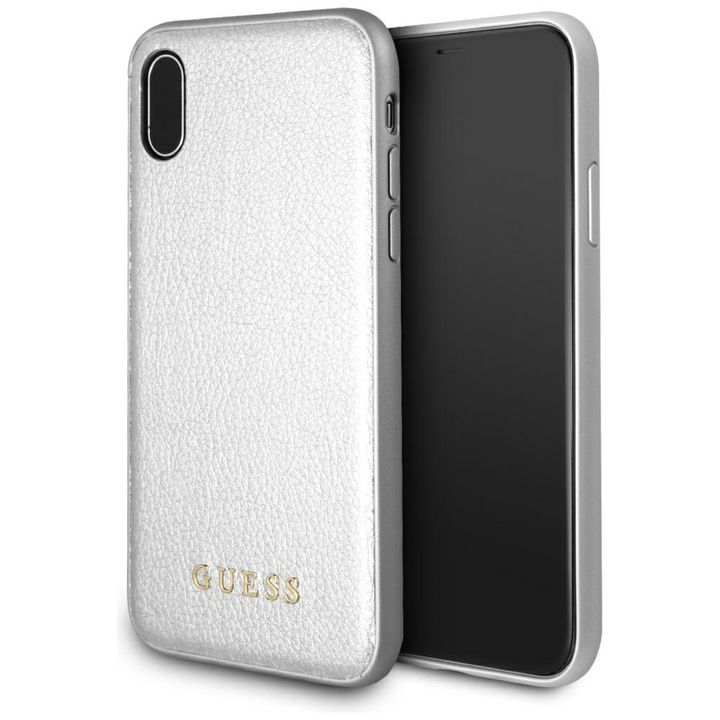 Guess GUHCPXIGLSI iPhone X silver/srebrny hard case Iridescent na NearMe.pl