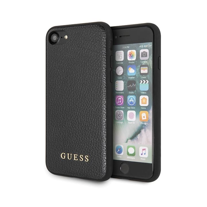 Guess GUHCI8IGLBK iPhone 7/8/SE 2020/ SE 2022 black/czarny hard case Iridescent na NearMe.pl