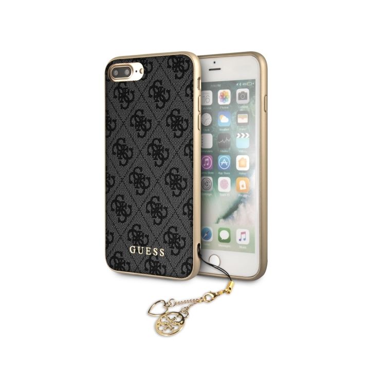 Guess GUHCI8LGF4GGR iPhone 7/8 Plusgrey/szary hard case 4G Charms Collection na NearMe.pl