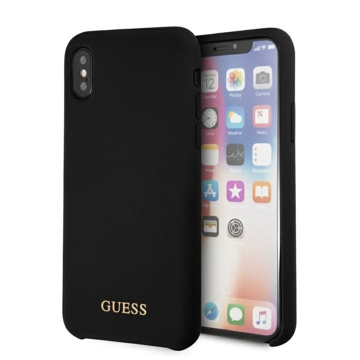 Guess GUHCPXLSGLBK iPhone X/Xsblack/czarny hard case Silicone na NearMe.pl