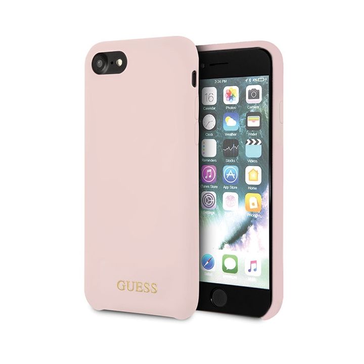 Guess GUHCI8LSGLLP iPhone 7/8/SE 2020/ SE 2022 light pink/jasnoróżowy hard case Silicone na NearMe.pl