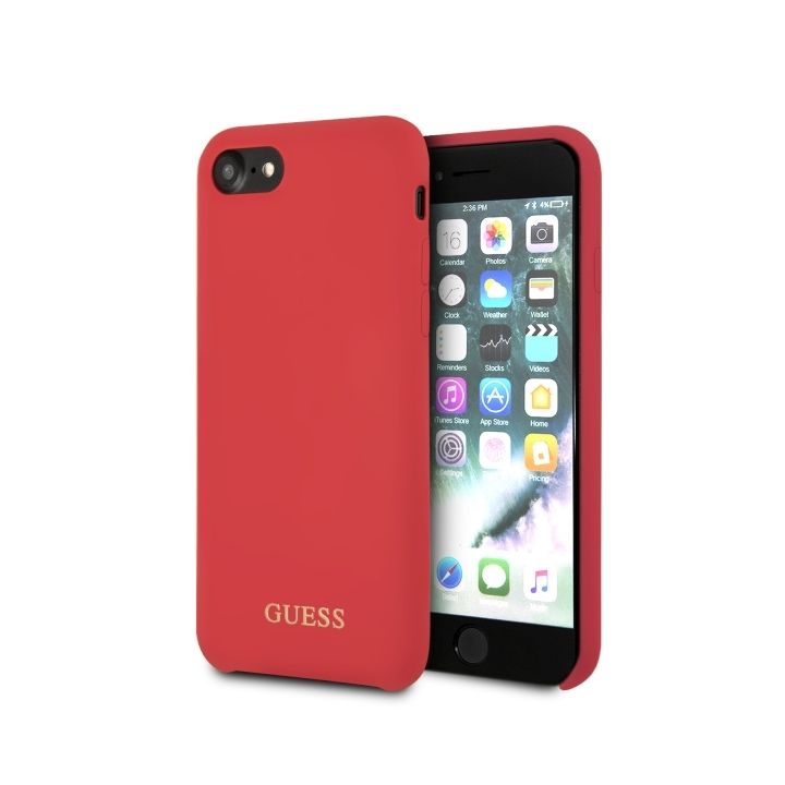 Guess GUHCI8LSGLRE iPhone 7/8/SE 2020/ SE 2022 red/czerwony hard case Silicone na NearMe.pl