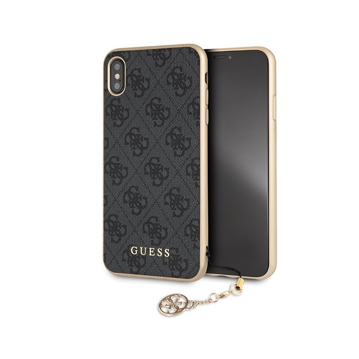 Guess GUHCI65GF4GGR iPhone Xs Maxgrey/szary hard case 4G Charms Collection na NearMe.pl