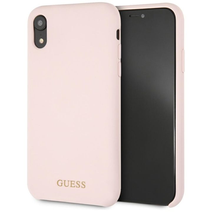 Guess GUHCI61LSGLLP iPhone Xrlight pink/jasnoróżowy hard case Silicone na NearMe.pl