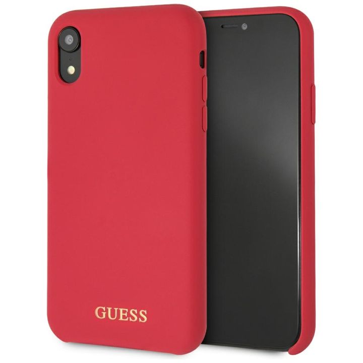 Guess GUHCI61LSGLRE iPhone Xr red/czerwony hard case Silicone na NearMe.pl