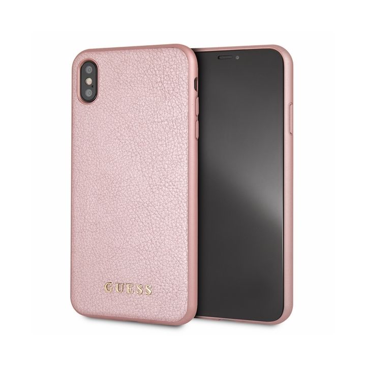 Guess GUHCI65IGLRG iPhone Xs Max rosegold/różowo-złoty hard case Iridescent na NearMe.pl