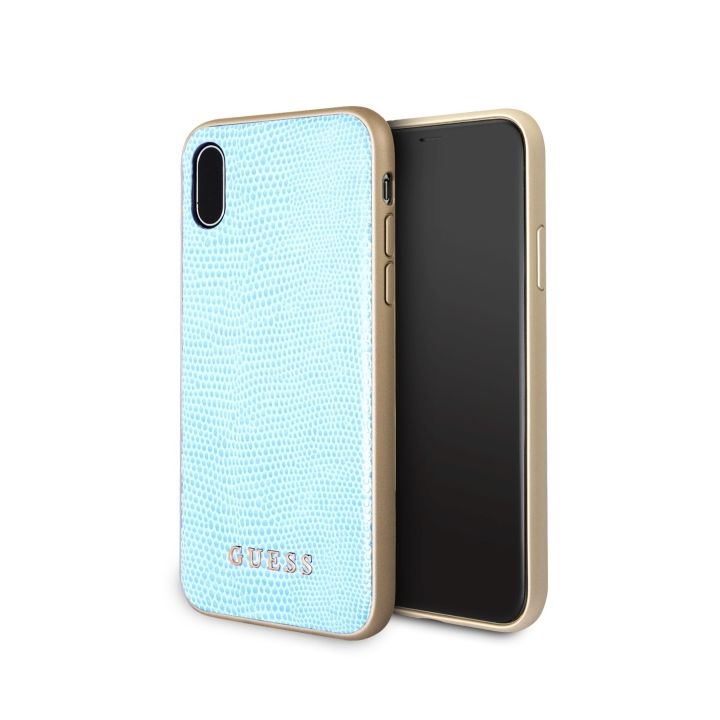 Guess GUHCPXPYLBL iPhone X/XS blue/niebieski Python na NearMe.pl
