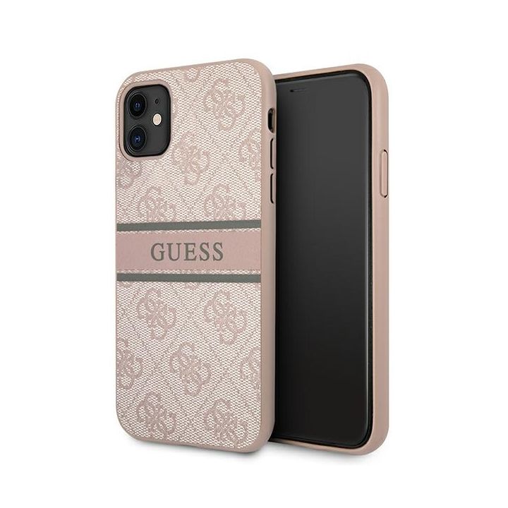 Guess GUHCN614GDPI iPhone 11 6,1"/ Xr różowy/pink hardcase 4G Stripe na NearMe.pl
