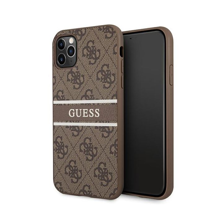 Guess GUHCN584GDBR iPhone 11 Pro5,8" brązowy/brown hardcase 4G Stripe na NearMe.pl