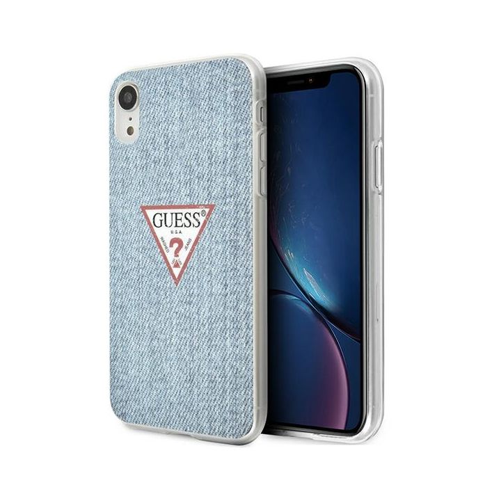 Guess GUHCI61PCUJULLB iPhone Xrniebieski/light blue hardcase Jeans Collection na NearMe.pl