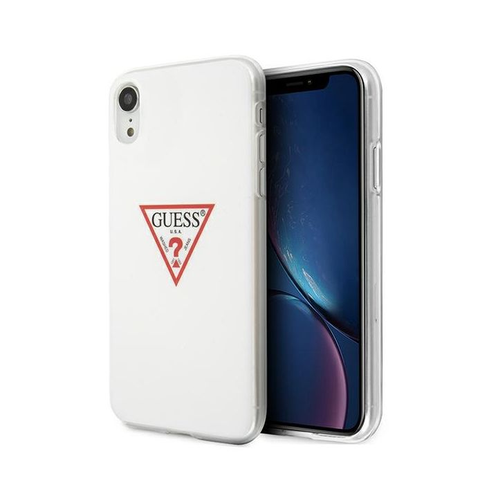 Guess GUHCI61PCUCTLWH iPhone Xrbiały/white hardcase Triangle Collection na NearMe.pl