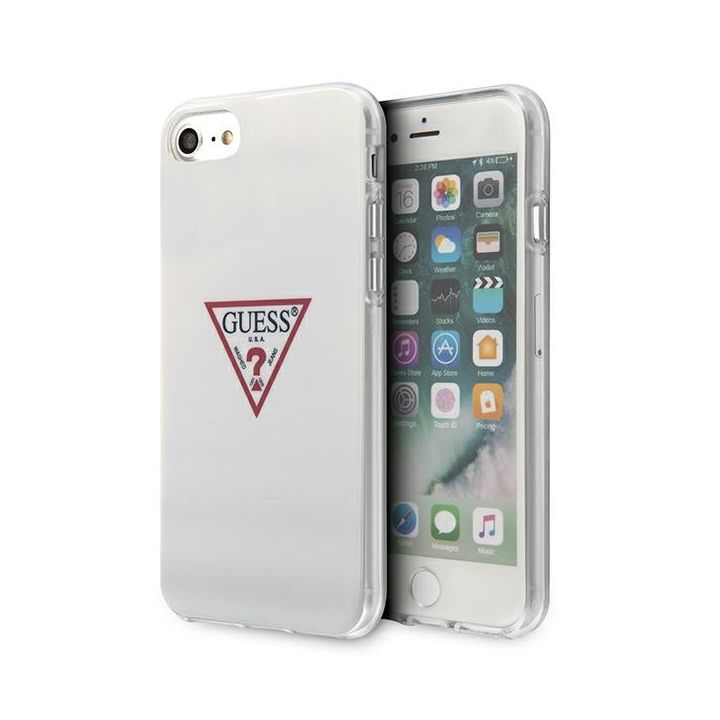 Guess GUHCI8PCUCTLWH iPhone 7/8/SE 2020/ SE 2022 biały/white hardcase Triangle Collection na NearMe.pl