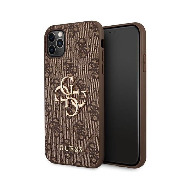 Guess GUHCN584GMGBR iPhone 11 Probrązowy/brown hardcase 4G Big Metal Logo na NearMe.pl