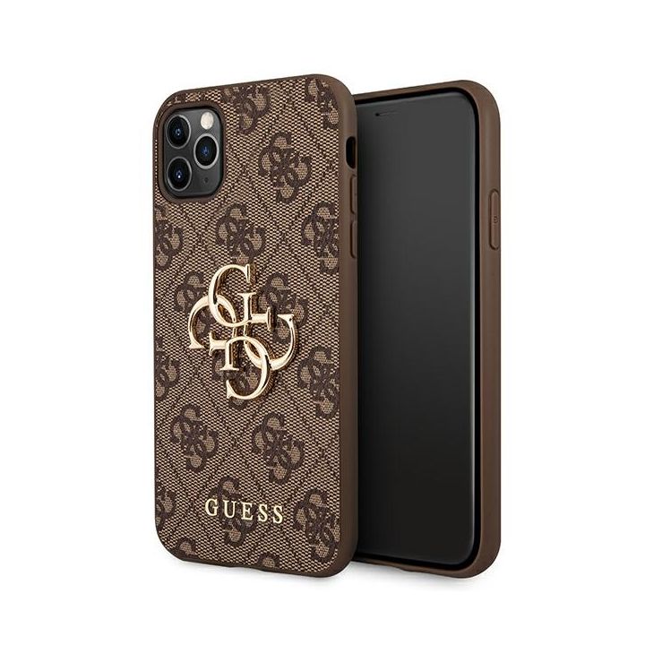 Guess GUHCN654GMGBR iPhone 11 Pro Maxbrązowy/brown hardcase 4G Big Metal Logo na NearMe.pl