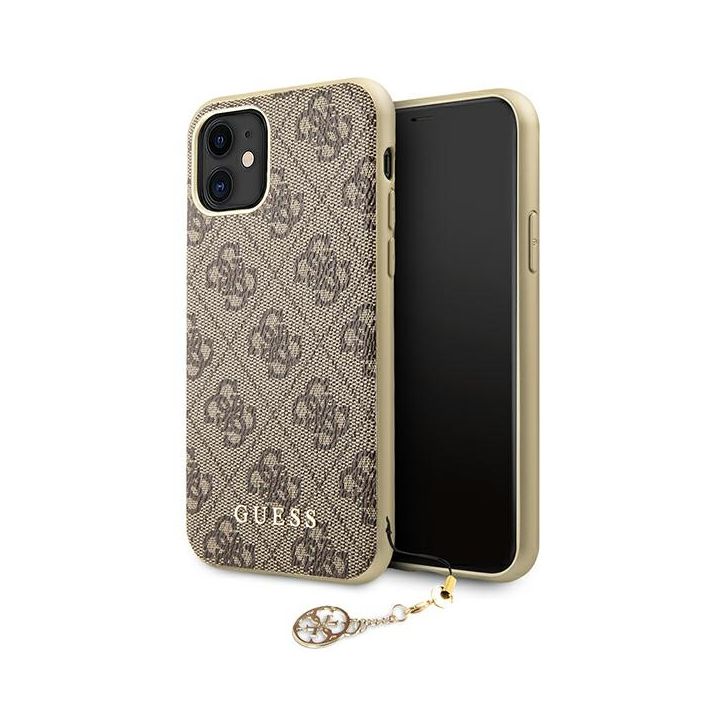 Guess GUHCN61GF4GBR iPhone 11 / Xr 6,1"brown/brązowy hard case 4G Charms Collection na NearMe.pl