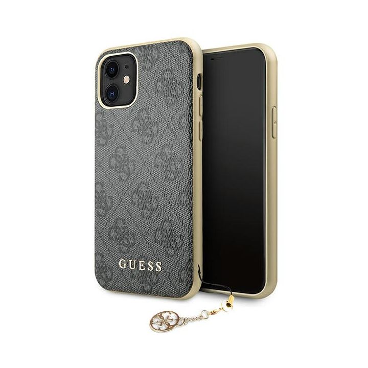 Guess GUHCN61GF4GGR iPhone 11 6,1" / Xrgrey/szary hard case 4G Charms Collection na NearMe.pl