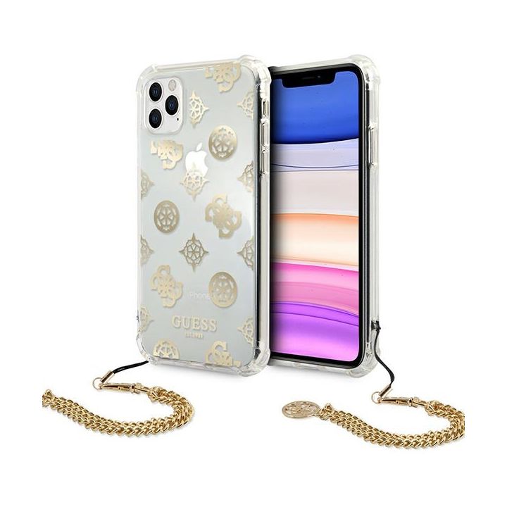 Guess GUHCN65KSPEGO iPhone 11 Pro Max6,5" złoty/gold hardcase Peony Chain Collection na NearMe.pl