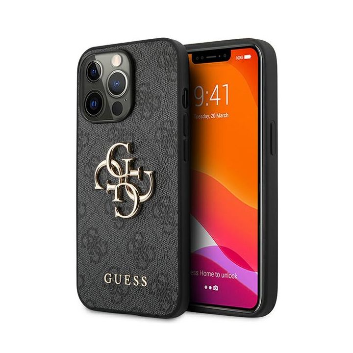 Guess GUHCP13L4GMGGR iPhone 13 Pro / 13 6,1"szary/grey hardcase 4G Big Metal Logo na NearMe.pl