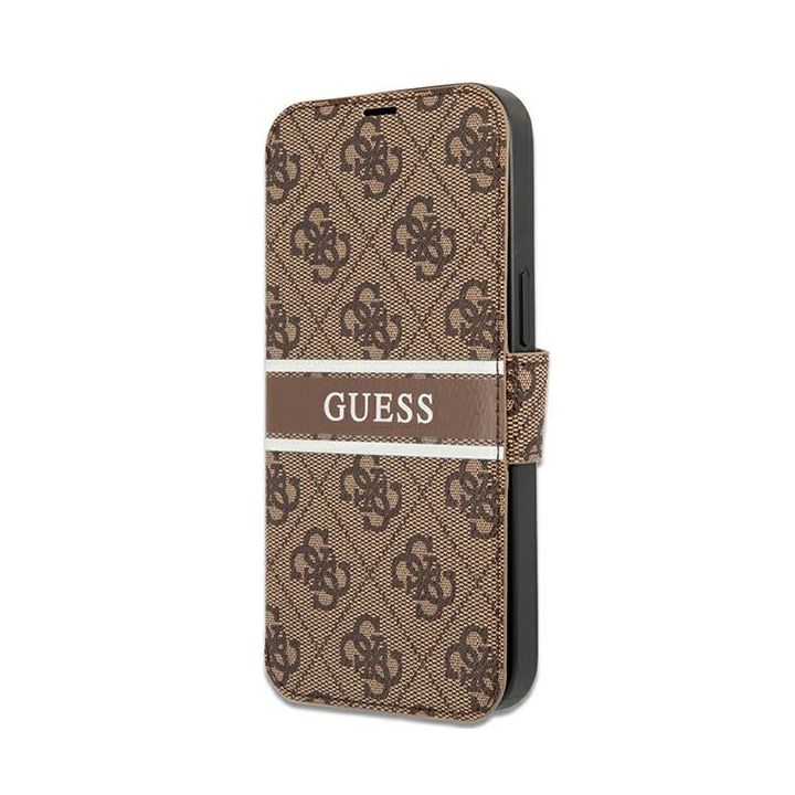 Guess GUBKP13S4GDBR iPhone 13 mini 5,4"brązowy/brown book 4G Stripe na NearMe.pl