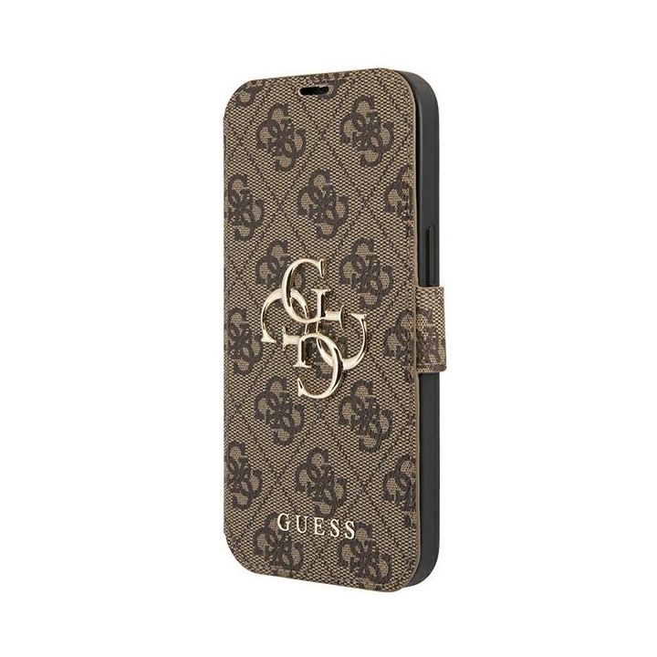 Guess GUBKP13L4GMGBR iPhone 13 Pro / 13 6,1" brązowy/brown book 4G Big Metal Logo na NearMe.pl