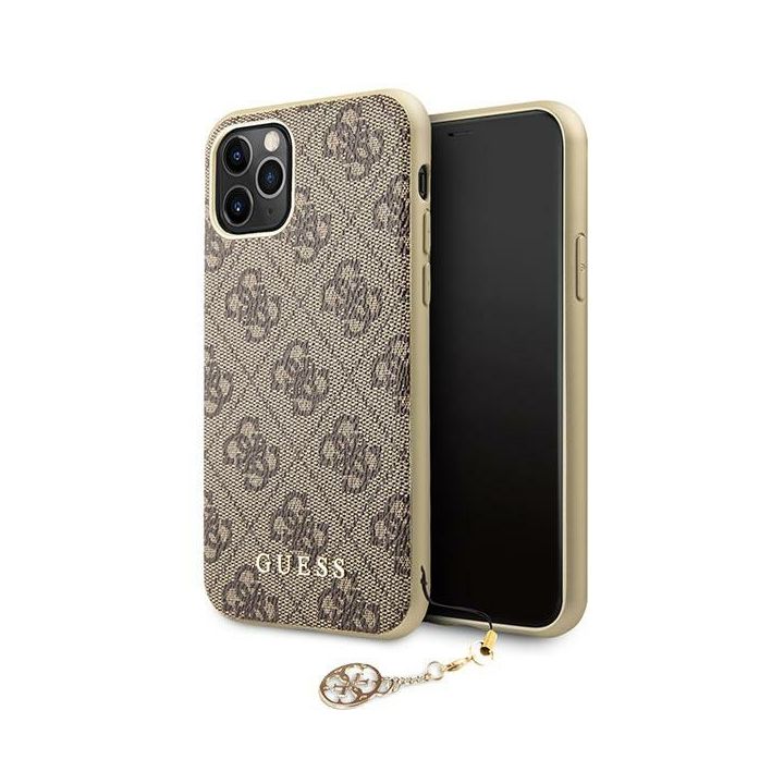 Guess GUHCN65GF4GBR iPhone 11 Pro Max6,5" brązowy/brown hard case 4G Charms Collection na NearMe.pl