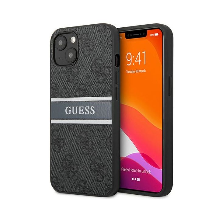 Guess GUHCP13M4GDGR iPhone 13 / 14 / 15szary/grey hardcase 4G Stripe na NearMe.pl