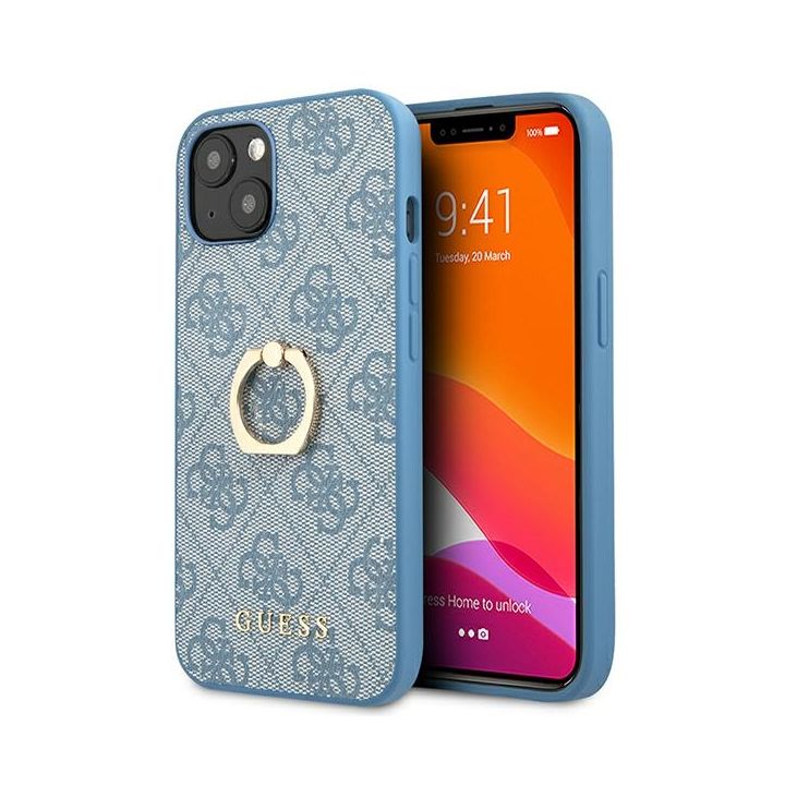 Guess GUHCP13S4GMRBL iPhone 13 mini 5,4" niebieski/blue hardcase 4G with ring stand na NearMe.pl
