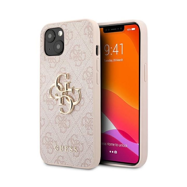 Guess GUHCP13M4GMGPI iPhone 13 / 14 / 156.1" różowy/pink hardcase 4G Big Metal Logo na NearMe.pl